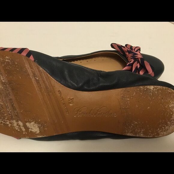 Brooks Brothers Leather Ballerina Flats Blue 6.5 - Picture 4 of 4